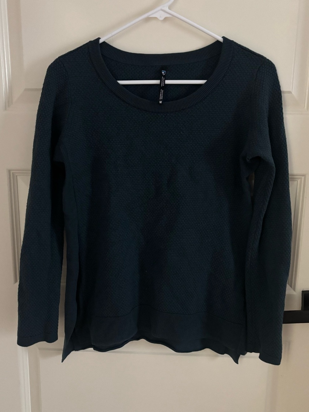 Kuhl Dark Teal Long Sleeve Merino Wool Sweater